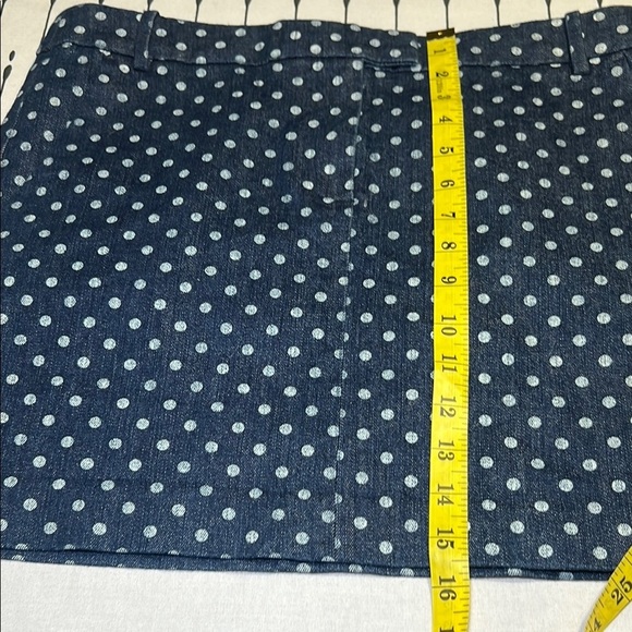 J.Crew Blue Mini Denim Pencil Skirt for Casual Resort Wear. Size 6 - Picture 7 of 8